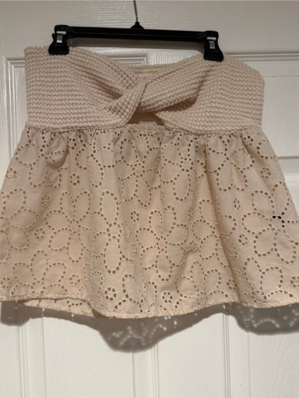 Mini strapless top